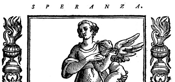 Image Credits: Woodcut from Cesare Ripa, Iconologia, Padova, Tozzi, 1611, p. 497. https://limes.cfs.unipi.it/allegorieripa/speranza-scheda/speranza1611-copia/